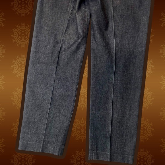 Sandro Sportswear Vintage Gray Wash Side Buckled Jeans with Center Pleats Sz 12 - Picture 13 of 13